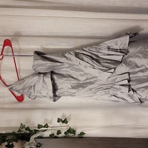 Silver long dress